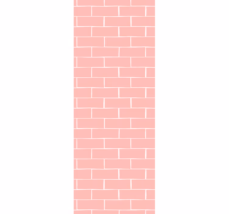 Pembe tuğla duvar kağıdı - TenStickers