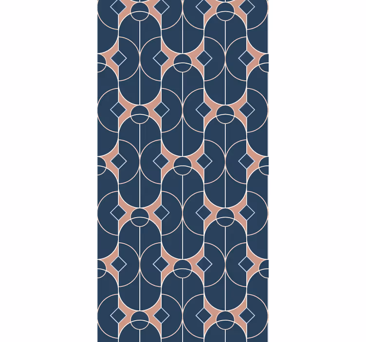 Geometrik zincir deseni geometrik duvar kağıdı - TenStickers