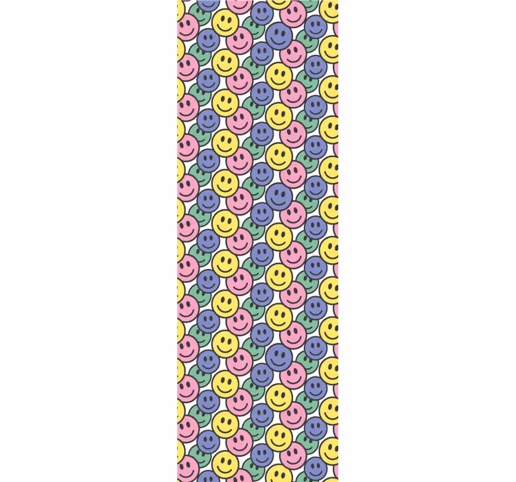Gülen desen sanat duvar kağıdı - TenStickers