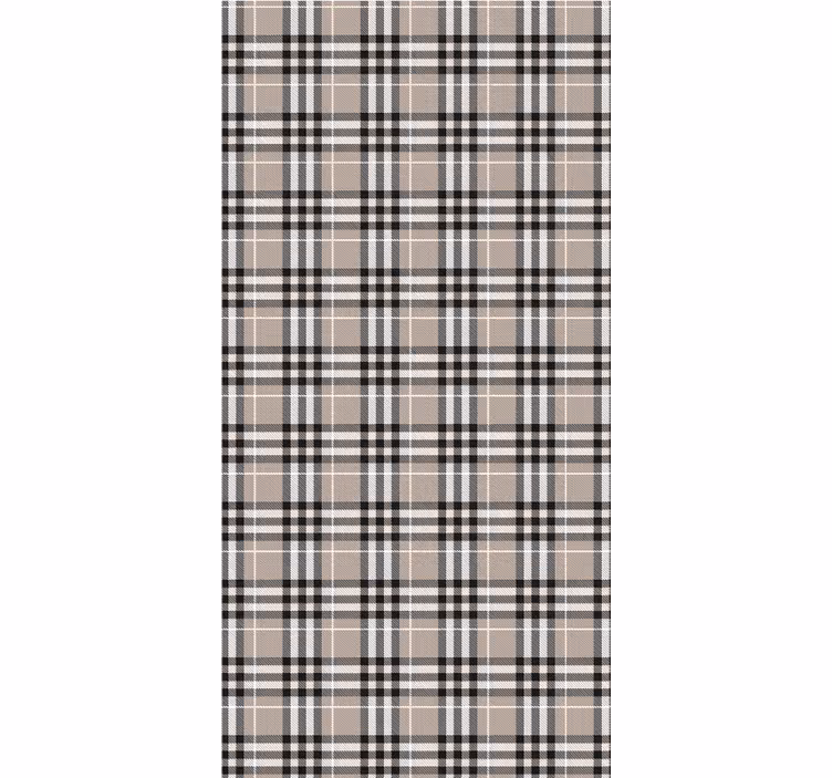 Geleneksel İskoç gri tartan duvar kağıdı - TenStickers