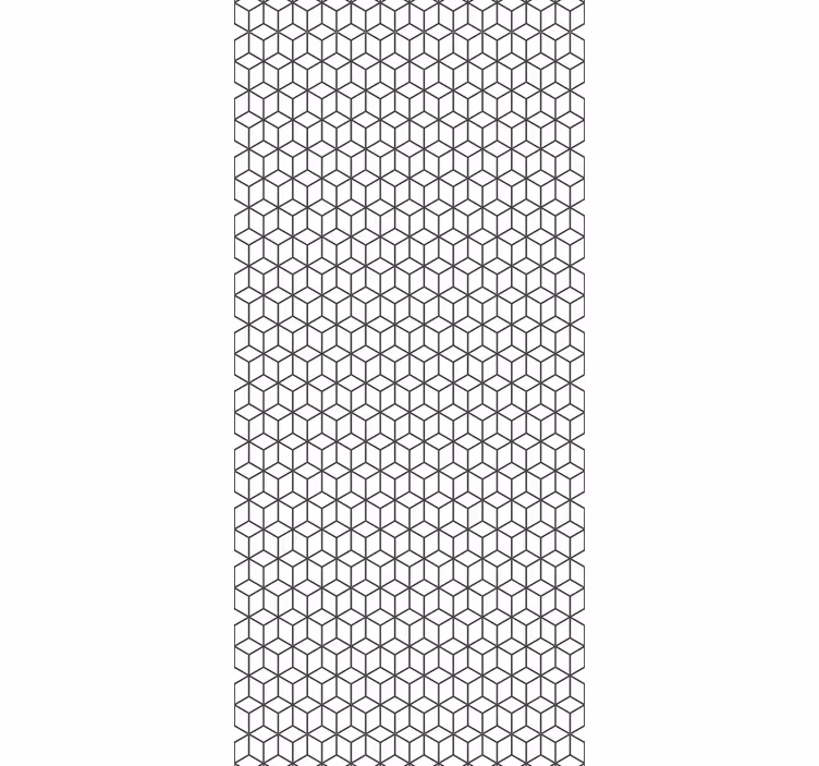 Geometrik kübik desen geometrik duvar kağıdı - TenStickers