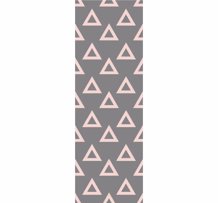 Pembe ve gri üçgen duvar kağıdı - TenStickers