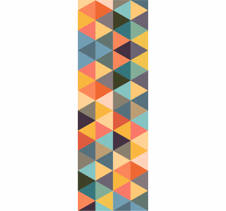 çok renkli geometrik desenler duvar kağıdı - TenStickers