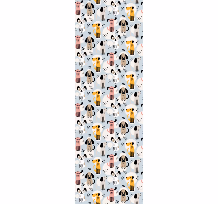 Köpek deseni oyunu köpek duvar kağıdı - TenStickers