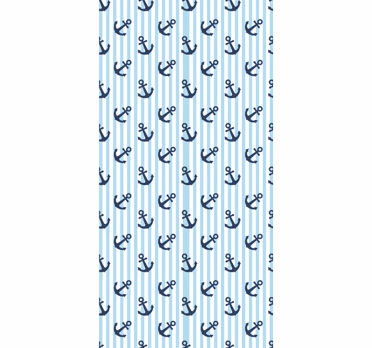 Lacivert dikey çizgili dikey duvar kağıdı - TenStickers