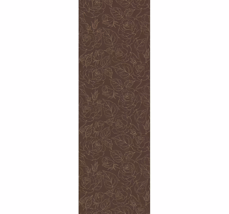 Gül minimalist desen çiçek desenli duvar kağıdı - TenStickers