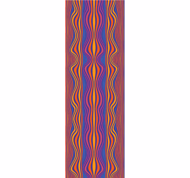 Psychedelic harika çizgiler soyut duvar kağıdı - TenStickers