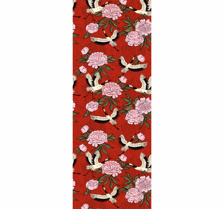 çiçek süslü motif duvar kağıdı süslemeleri - TenStickers