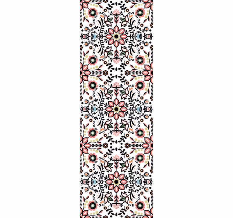 Süs motifi çiçek süs duvar kağıdı - TenStickers