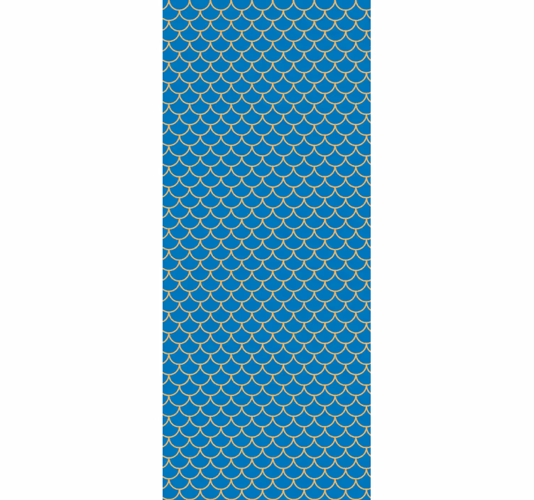 Geometrik ölçekler geometrik duvar kağıdı - TenStickers