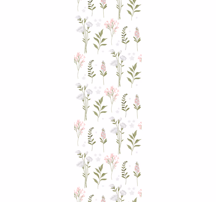Minimalist wildfloral tarzı çiçek duvar kağıdı - TenStickers