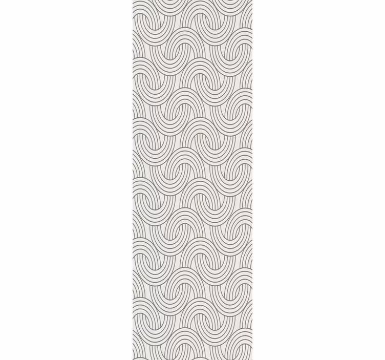 Art deco illüzyon desen süs duvar kağıdı - TenStickers