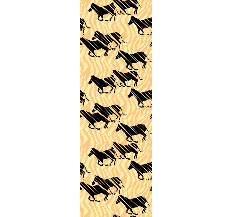 Zebra desen motifi hayvan duvar kağıdı - TenStickers