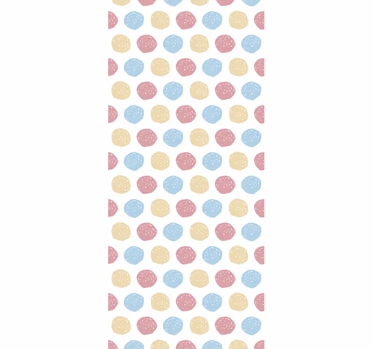 Puantiyeli motif lekeli duvar kağıdı - TenStickers