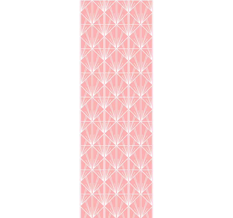 Geometrik pembe desen modern duvar kağıdı - TenStickers