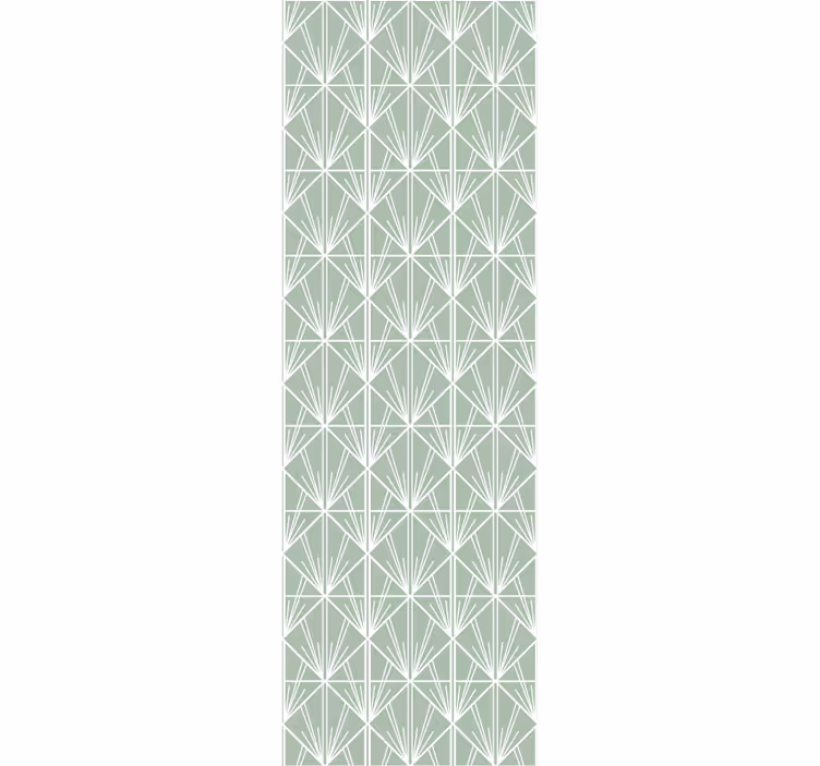 Art deco'dan ilham alındı geometrik duvar kağıdı - TenStickers