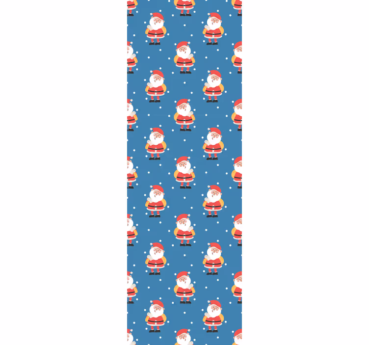 Noel duvar kağıdı neşeli santa desenleri - TenStickers