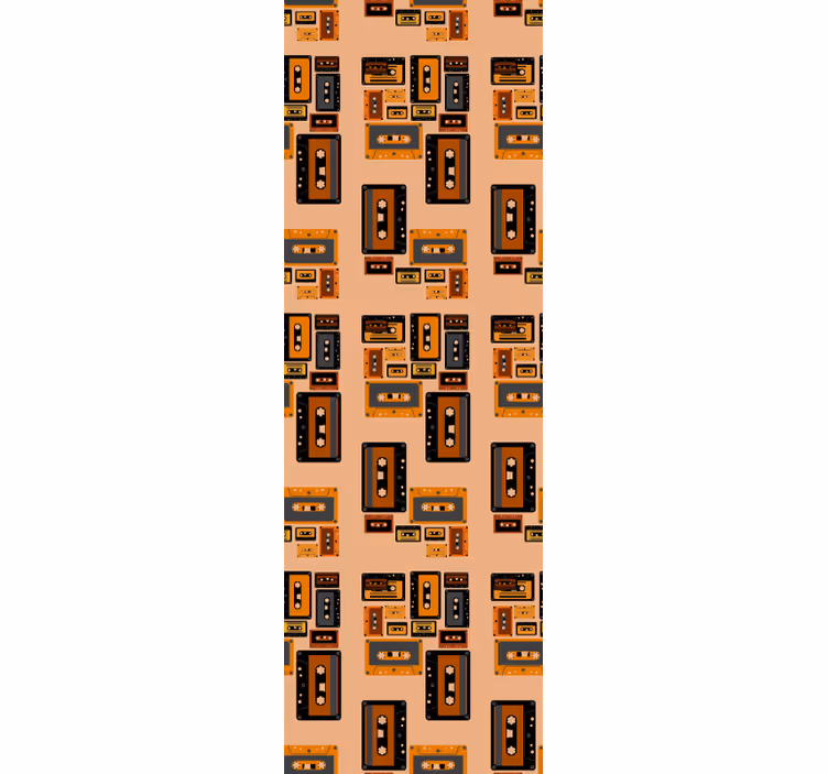 Retro kaset sanat duvar kağıdı - TenStickers