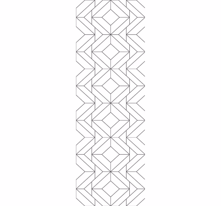 Modern desenli elemanlar geometrik duvar kağıdı - TenStickers