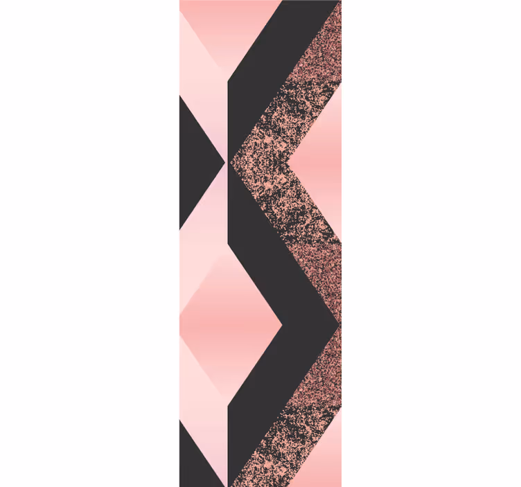 Soyut pembe desen geometrik duvar kağıdı - TenStickers