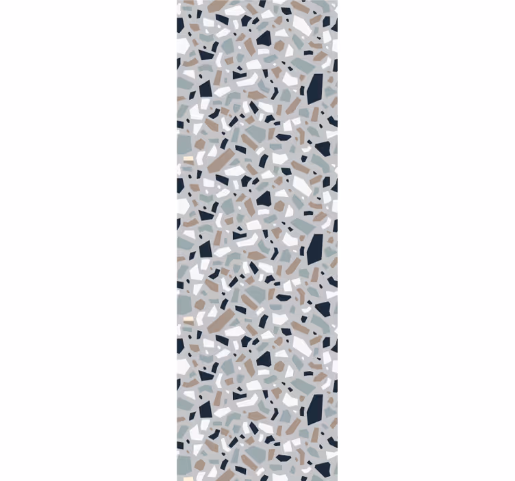 Nötr renkler terrazzo desen duvar kağıdı - TenStickers