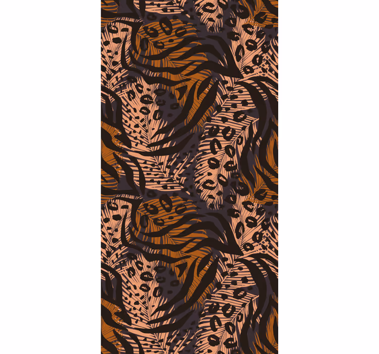 Tropikal hayvan deseni leopar duvar kağıdı - TenStickers