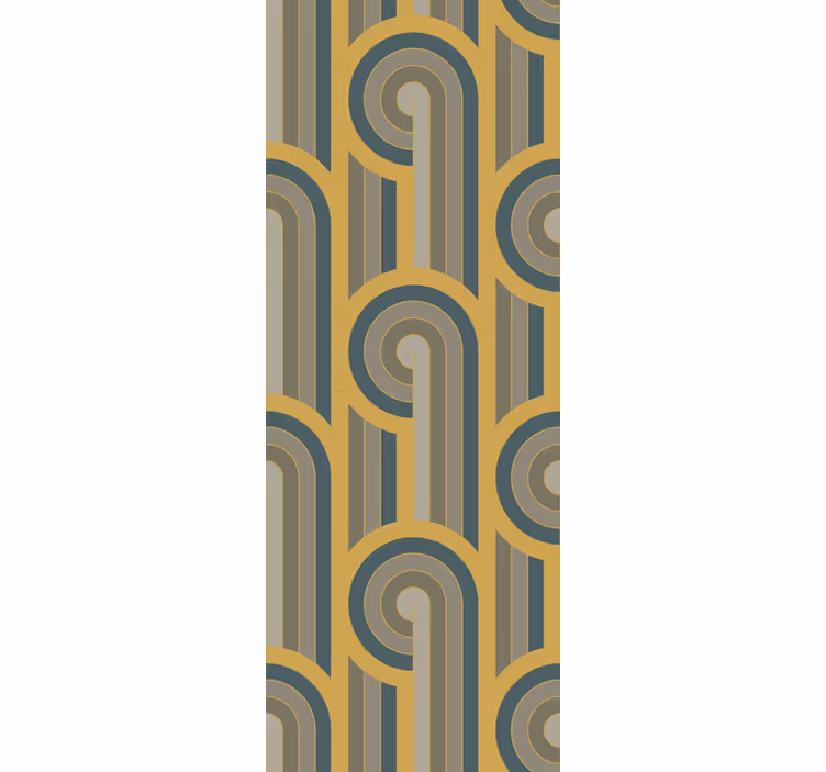 Geometrik formlar art deco soyut duvar kağıdı - TenStickers