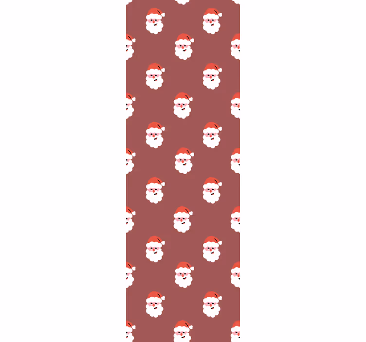 Noel duvar kağıdı noel baba deseni - TenStickers