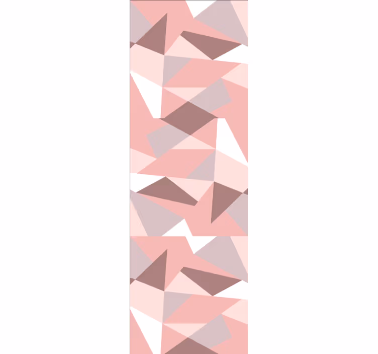 Geometrik duvar kağıdı dokulu pembe desenler - TenStickers