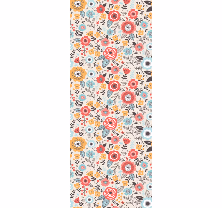 Flowerprint 'ditsy' çiçek duvar kağıdı - TenStickers