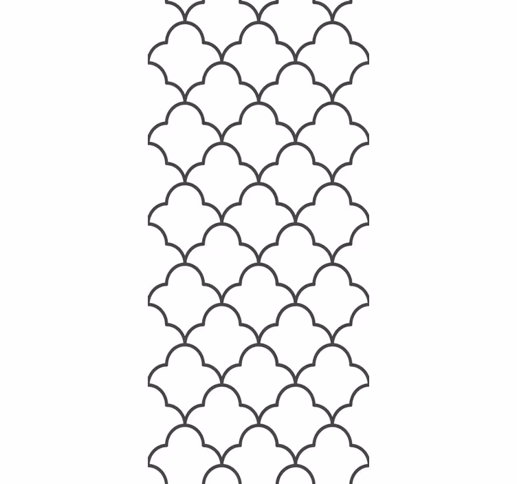 Geometrik fas tasarım mutfak duvar kağıdı - TenStickers
