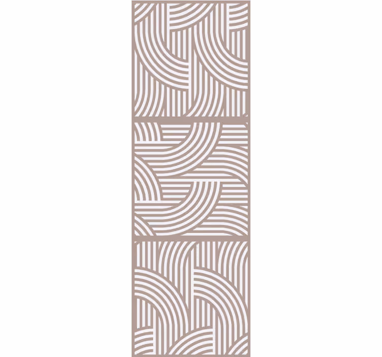 Geometrik boho desen karo duvar kağıdı - TenStickers