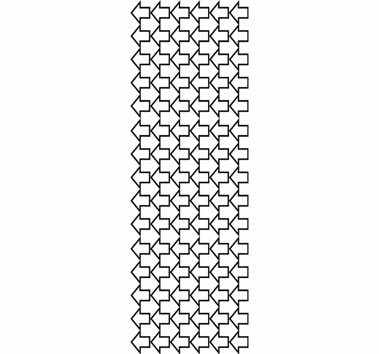 Yön ok deseni geometrik duvar kağıdı - TenStickers