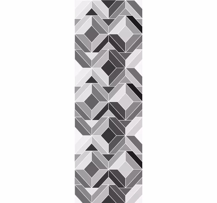 Rustik gri taş geometrik desen duvar kağıdı - TenStickers