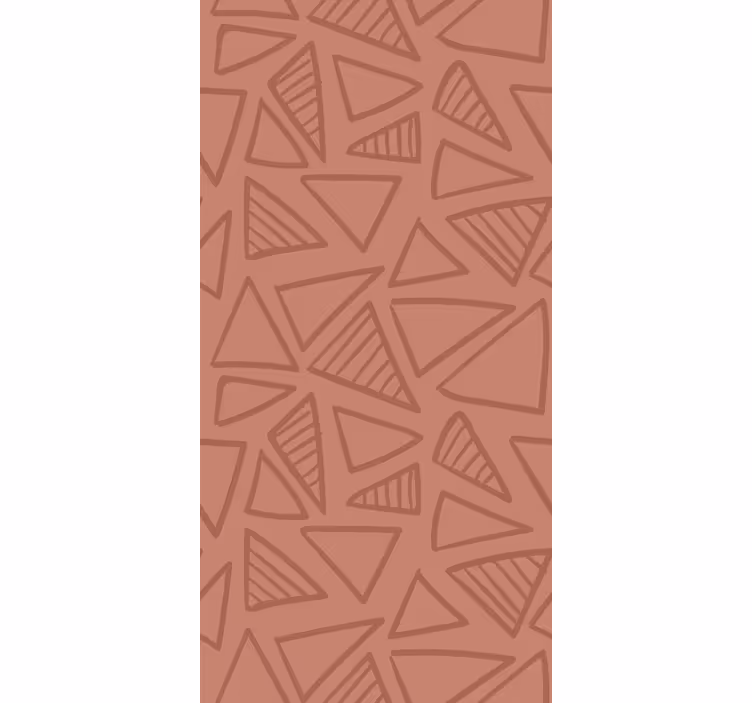 Soyut kırmızı desen geometrik duvar kağıdı - TenStickers