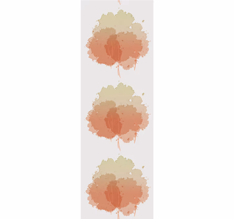 Yumuşak suluboya deseni ağaç duvar kağıdı - TenStickers