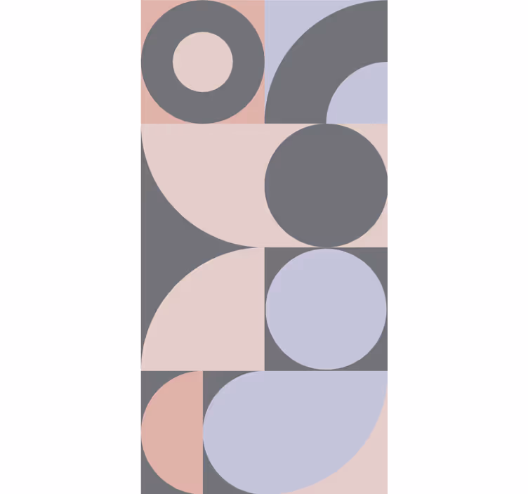 Geometrik duvar kağıdı modern sade desen - TenStickers