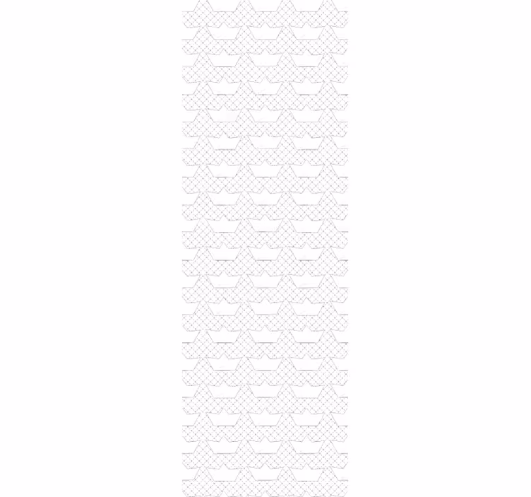 Geometrik tekne deseni çocuk duvar kağıdı - TenStickers
