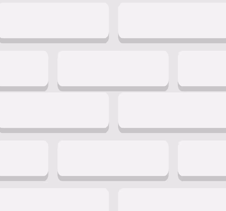 Beyaz gerçekçi tuğlalar oturma odası duvar kağıdı - TenStickers