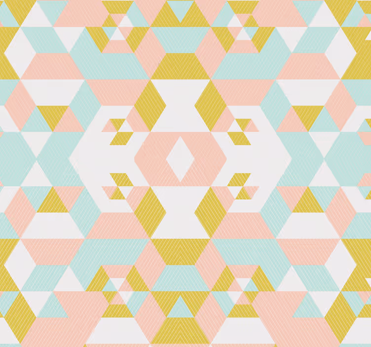 Patchwork desenli duvar kağıdı - TenStickers