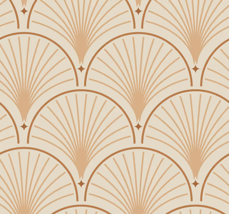 Art deco desen klasik duvar kağıdı - TenStickers