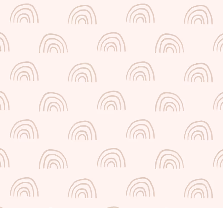 Minimalist gökkuşağı bebek odası duvar kağıdı - TenStickers