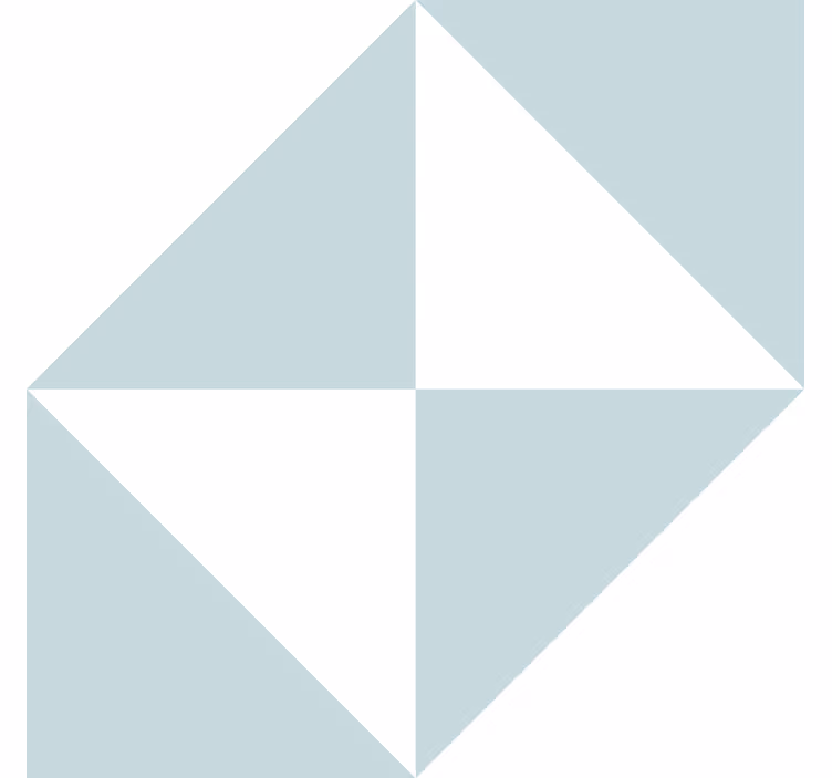 Mavi üçgenler geometrik duvar kağıdı - TenStickers