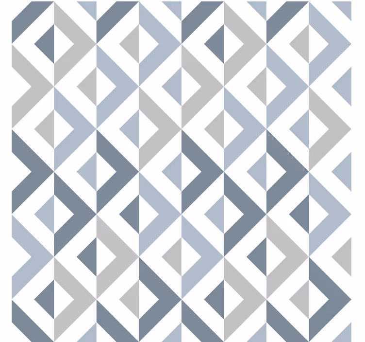 Tekstil etkisi geometrik duvar kağıdı - TenStickers