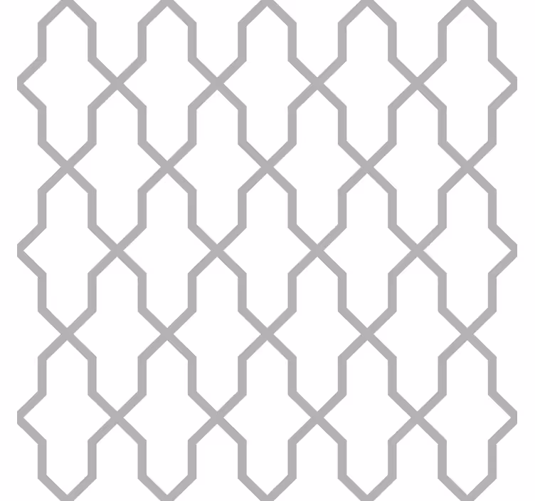 Gri uyum geometrik duvar kağıdı - TenStickers
