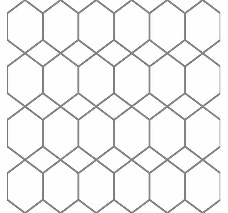 Geçmeli desen geometrik duvar kağıdı - TenStickers