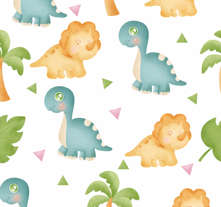 Dinozor oyun zamanı dinozorlar duvar kağıdı - TenStickers