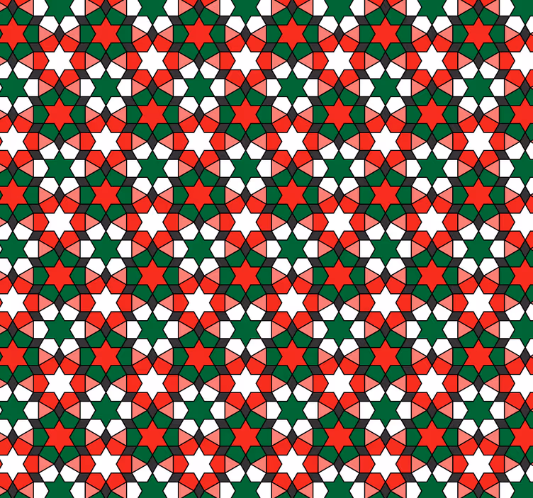 Geometrik desenler geometrik duvar kağıdı - TenStickers