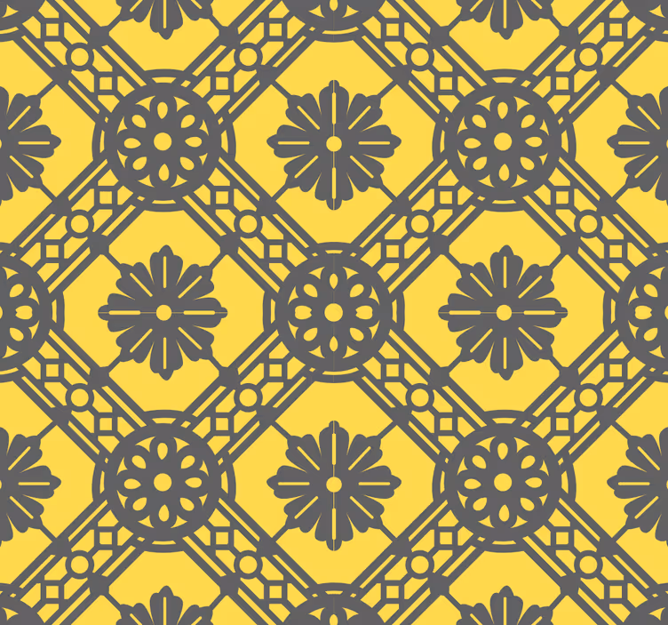 Geometrik desenli vurgu geometrik duvar kağıdı - TenStickers