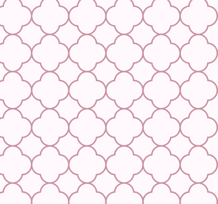 Geometrik tasarımlar pembe duvar kağıdı - TenStickers